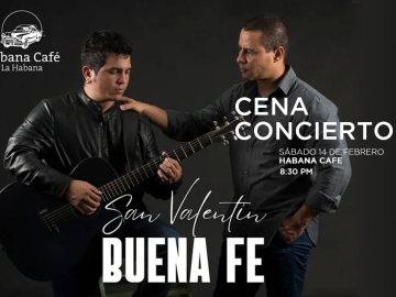 Noche en La Habana - Cena Concierto con Buena Fe en Habana Café - Ofertas y descuentos para vacaciones en Cuba